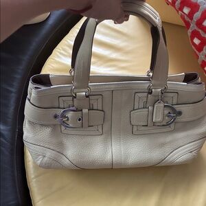 Coach Tan Leather Shoulder Bag